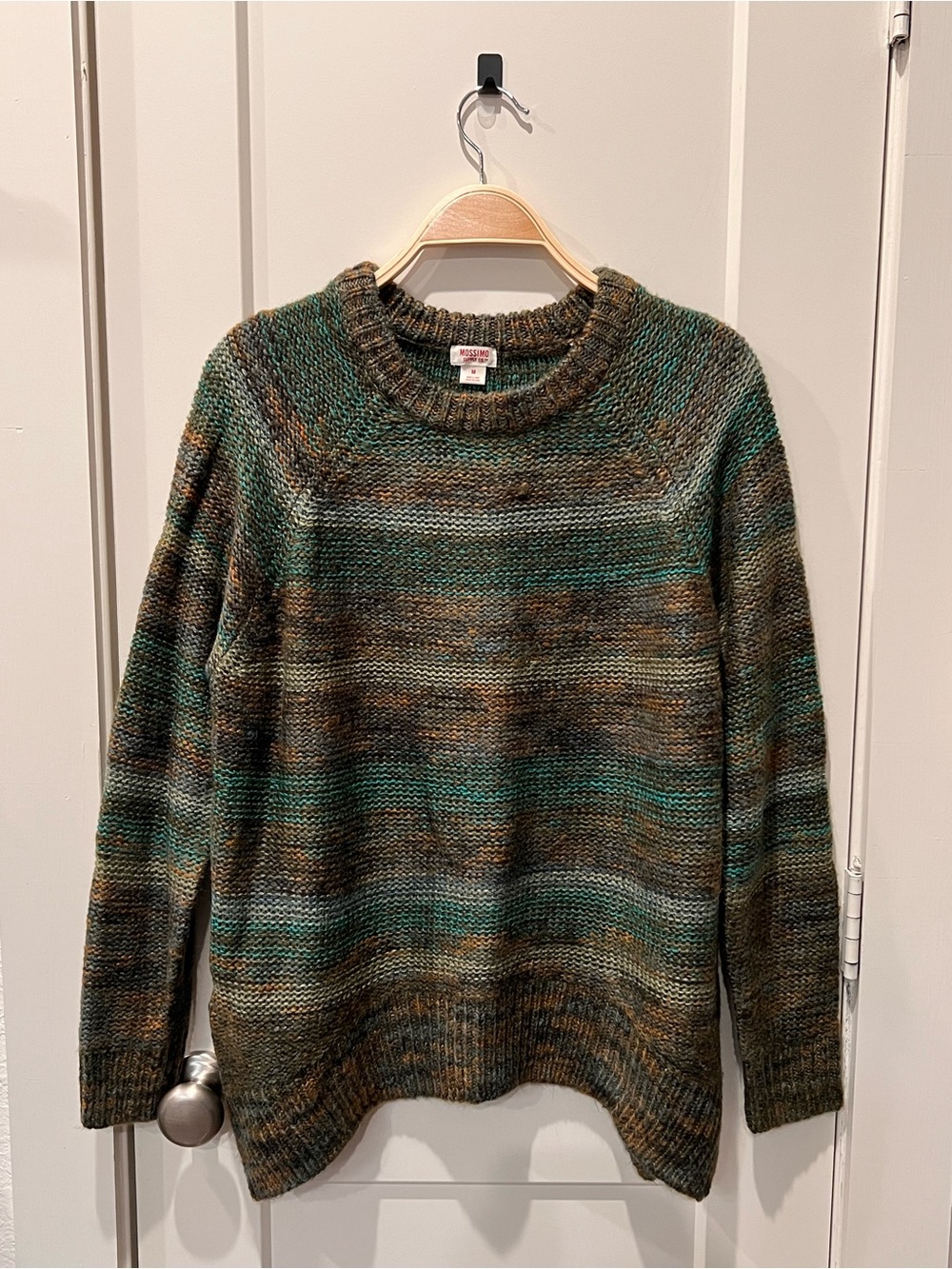 Mossimo Supply Co. Marled Crewneck Sweater in Green and Brown. Never worn!